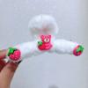 Pinza para Niña Infantil Linda Oso Fresa Tiburón Pinza para el Cabello Bola Parte Trasera de la Cabeza de Niña Tocado Accesorio para el Cabello