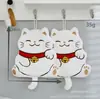 Toalla de Mano Gato de la Suerte Fabricante Venta al por Mayor Absorbente Secado Rápido Toalla de Mano para Cocina Toalla de Coral para Niños Absorbente Secado Rápido