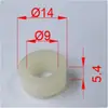 Tapa de goma para bisagra de congelador Manguito de plástico para pilar de bisagra de refrigerador tapa de goma de plástico almohadilla de goma de plástico junta de plástico manguito para eje de puerta