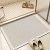 Tapete de Chão de Cozinha Geométrico de Cor Sólida Absorvente de Água, Capacho, Tapete de Chão Antiderrapante para Banheiro, Tapete de Chão Absorvente de Água para Entrada de Banheiro, Dropshipping