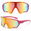 Nuevas gafas de sol para exteriores transfronterizas para montar a caballo, gafas de sol para hombre, gafas de sol deportivas para mujer, resistentes a los rayos UV, montura grande combinada europea y americana, coloridas