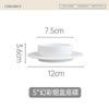 Juego de Vajilla Personalizado Norma Europea Embossed Plato de Cerámica Taza de Azúcar Rectangular Portapalillos Doméstico Tarro para Condimentos de Cocina
