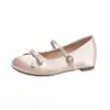 Sapatos Mary Jane Femininos Franceses com Aumento Interno de Altura, Solado Macio, Versáteis com Saias, Sapatilhas Planas, Sapatos com Aumento de Altura e Solado Macio