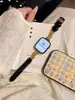 Correa de Reloj de Metal y Cuero Estilo Cadena Adecuada para Apple Watch iWatch 12ª Generación 11/10