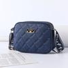 Bolsa feminina de comércio exterior transfronteiriço 2025 primavera nova moda pequena bolsa quadrada bolsa de ombro de banda larga diagonal pequena bolsa estilo perfumado atacado