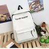 Mochila Escolar Estilo Coreano Harajuku ulzzang Gran Capacidad Lona Mochila Campus Simple Trendy Marca ins Bolso para Mujeres de Secundaria