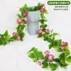 Decoración Personalizada de Mimbre Sintético con Hojas Verdes de Gloria de la Mañana, Hojas Falsas, Enredadera Verde de Plástico, Enredadera de Flores de Plástico, Bloqueo de Tuberías de Agua, Hojas de Potos