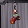 Colgante de Cadena para Teléfono de Caballo de Carrusel Tallado en Sándalo Pulsera Creativa Yiming Xianyuan Sándalo Morado Llavero de Caballo Dorado