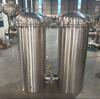 Filtro de tubo de doble bolsa de material de acero inoxidable, filtro doble, venta directa de fábrica, prefiltro
