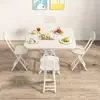 Mesa cuadrada plegable, mesa de comedor simple para el hogar para apartamentos pequeños y casas de alquiler, mesa portátil para puestos al aire libre