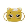 Bolsa Pequeña Infantil 2026 Nueva Bolsa Cruzada de Hombro de Gato de Dibujos Animados Lindo Accesorio de Moda Billetera para Monedas