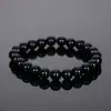 Fabricante Unisex Al Por Mayor Rojo Estilo Étnico Multimaterial Cuentas Redondas Ágata Negra Exquisita Amatista Pulsera Al Por Mayor