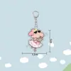 Llavero acrílico de Crayon Shin-chan, colgante para mochila, mercancía de dibujos animados linda para que los estudiantes la regalen, en stock