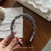 Diadema Hecha a Mano con Dientes para Mujer, Tela Floral Estilo Coreano para Primavera y Verano, Diadema Versátil, Diadema de Tela, Banda para el Cabello, Chica Dulce, Súper de Ensueño