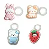 Parche de goma blanda de PVC personalizado, anillo para teléfono, accesorios decorativos, accesorios para anillo de pelo DIY, accesorios para pulsera de joyería, fábrica de accesorios decorativos