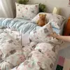 Juego de ropa de cama de cuatro piezas apto para la piel, modelo nuevo 2026, funda de edredón de gasa de doble capa, sábana y funda de colcha para dormitorio individual de estudiante, juego de tres piezas