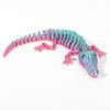 Esqueleto de Crocodilo Crânio Impresso em 3D com Articulações Móveis, Adereço para Decoração, Ornamento para Escritório e Casa, Artesanato para Carro