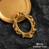 Marco de Fotos de Cruz Dorada Barroca Retro Europea Accesorios de Resina Hechos a Mano DIY Funda para Teléfono Materiales de Decoración para Fotografía