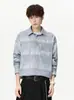 Camisa de color degradado, camisa de manga larga para hombre, nuevo estilo primavera/otoño 2026, marca de moda, camisa con cuello, camisa elegante para adolescentes, prenda de abrigo
