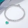 Versão Alta 4m Contas Esmalte Coração Pulseira Feminina Família Ins Design de Nicho Senso Europeu e Americano Transfronteiriço Contas de Buda Contas Redondas Pulseira