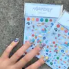 Novos Adesivos de Unha para Fãs do Mayday Graffiti Atacado em Estoque Desenho Animado Maçã Relevo Adesivos para Lente 17 3D