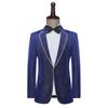 Chaqueta de traje para hombre reunión anual banquete presentador de eventos examen de arte vestido escenario coro cantante traje ajustado