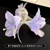 Nuevo Pinza para el Cabello de Flor de Rosa Estilo Caro Mismo Estilo Pinza de Tiburón Grande para el Cabello de la Parte Trasera de la Cabeza para Mujeres Nuevo Sentido de Alta Gama