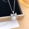 Colar Novo Transfronteiriço Borboleta Zircônia Acessórios para Mulheres Exquisitos Versáteis de Alta Qualidade Pequeno Fresco Versátil Acessórios de Aço Titânio