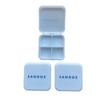 Caja de pastillas de cuatro compartimentos con logo imprimible con caja caja de pastillas de 4 compartimentos separable caja de pastillas de 4 compartimentos tapa abatible caja de pastillas de 4 compartimentos