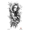 Em estoque Atacado Pequeno Adesivo de Tatuagem para Braço Inteiro Impermeável Flor Braço Braço Adesivo de Tatuagem Transfronteiriço temu Amazon Tatuagem