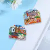 Ímã de Geladeira de Madeira da Cidade de Liaoning Fino Americano Tendência Decoração de Geladeira Adesivo Magnético Lembranças de Viagem Estoque Atacado