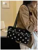 Bolsa de ombro fashion estilo coreano para o outono 2026 poá nova simples para o dia a dia bolsa de ombro elegante de alto valor