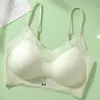 671 Sujetador Transpirable Ligero Camisola de Verano Estilo Adhesivo Tela tipo Nube Sin Costuras Base tipo Líquido Ropa Interior Ajustable