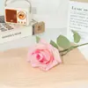 Rosa Redonda Espinhosa de Cabeça Única, Rosa Coroa, Material de Rosa Enrolada para Decoração de Casamento, Flor Artificial para Paisagismo de Loja