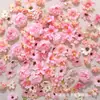 3-10cm Cabeças de Flores Mistas de Simulação Artesanais DIY Guirlanda de Flores Acessório de Cabeça Decoração de Casamento Flor de Seda Grampo de Cabelo Artesanal Pacote de Material de Flores