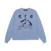 Nueva Camiseta de Algodón Casual Suelta de Manga Corta con Graffiti de Boceto Rico Melancólico de Segunda Generación Marca de Moda para Hombres y Mujeres Cuello Redondo