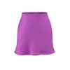 Saia Curta de Acetato com Cetim para Mulheres, Novo Estilo de Verão, Saia Elegante e Emagrecedora de Corte A com Efeito Drapeado para Figuras Baixas