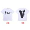 Camiseta de Manga Corta Vlone Salute con Diseño Grande de Dragón Chino en V, Edición Limitada, Mismo Estilo que Hiroshi Fujiwara, Edison Chen y Wang Yibo, Corte Holgado, Estilo Pareja para Hombre