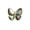 Broche Borboleta Personalizado Feito de Madrepérola Natural Exquisita, Acessório de Concha de Alto Padrão para Mulheres, Acessório Elegante e Sofisticado para Terno