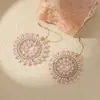 Joyería Transfronteriza Europea y Americana, Pendientes Tejidos de Cuentas Coloridos Hechos a Mano Estilo Étnico, Pendientes de Cuentas de Semilla de Cristal