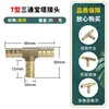 Conector en T de una palabra con forma de Y con forma de T pasante todo cobre cobre puro pagoda conversión Conector verde tapón para manguera accesorios venta al por mayor