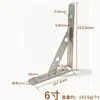 Soporte triangular de acero inoxidable engrosado, soporte de fijación para tablero de madera de alta carga, soporte de estante de 90 grados montado en la pared con accesorios completos