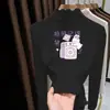 Nova Blusa Quente Outono e Inverno 2026 para Meninas com Gola Meia-Alta para Crianças de Meia-Idade e Grandes Camisa Base Casual de Pelúcia Escovada para Meninas