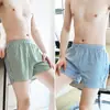 Atacado Cuecas Boxer Masculinas Soltas Juventude Tamanho Plus Calças de Pijama para Casa Algodão Verão Respirável Boxer Shorts da Moda