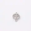 Accesorios de joyería transfronterizos europeos y americanos de AliExpress accesorios creativos de aleación con incrustaciones de puntos de diamante pulsera collar accesorios hechos a mano diy