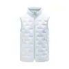 Chaleco de plumas para hombre con 90% de plumón de pato blanco, cuello alto, ligero y cálido, adecuado para otoño e invierno, se puede usar como capa interior o exterior, chaqueta de plumas sin mangas