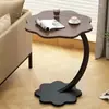 Mesa lateral de sofá personalizada, mesita de noche para dormitorio, mesa pequeña ajustable de diseño de una o dos capas, mesa lateral elegante para una persona