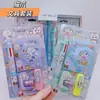 Set de Papelería Sanrio Alto Valor de Color Cuaderno Kulomi Set de Papelería Regalo para Niños Recompensa de Aprendizaje