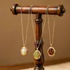 Joyería Nueva Transfronteriza Acero Inoxidable 316 Collar Chapado en Oro de 14K Joyería para Mujeres Colgante de Piedra Natural Moda Europea y Americana para Mujeres Venta al por Mayor