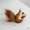 Nuevos Productos Transfronterizos Corea del Sur Decoración de Ardilla Decoración Navideña Colgante de Ardilla Simulado Árbol de Navidad Decoraciones Creativas